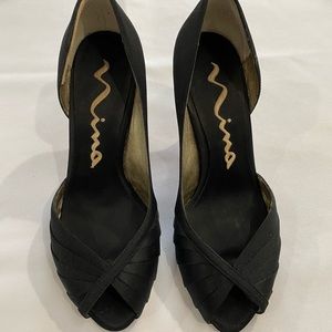 Nina Peep Toe Heels